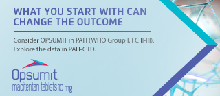 WHAT YOU START WITH CAN CHANGE THE OUTCOME Consider OPSUMIT in PAH (WHO Group I, FC II-III). Explore the data in PAH-CTD. Opsumit. macitentan tablets 10mg. 
